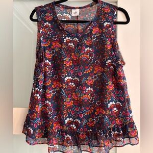 Cabi Floral Sleeveless Top - Multicolor Size S